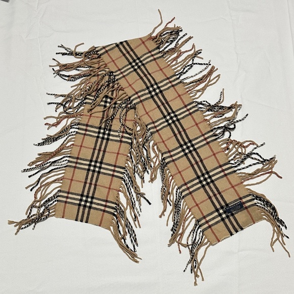 Burberry Scarf Beige Cashmere Check Rectangular Heritage Fringed
England - Picture 1 of 5